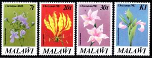 Malawi - 1983 Christmas Flowers Set MNH** SG 684-687