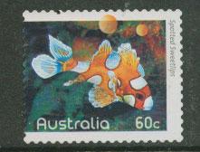 Australia   SG 3417c  Perf 12½  Used  self adhesive spotted sweetlips Fish