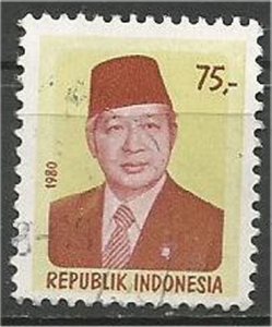 INDONESIA, 1980, used 75r  Pres. Suharto  Scott 1085