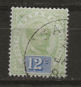 Sarawak 16 SG 16 Used VF 1888 SCV $16.00 (jr)