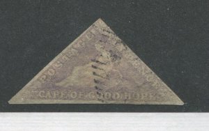 1858 Cape of Good Hope 6d pale lilac used