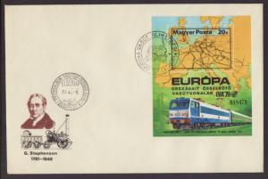 Hungary 2580 Train U/A FDC