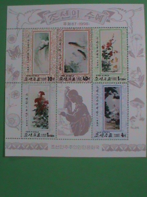 KOREA STAMP 1998  FAMOUS PAINTING OF KOREA- CTO- NH S/S SHEET-   VERY RARE