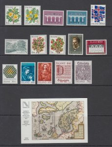 ICELAND  1984  MNH YEAR SET  586-601