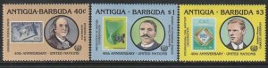 1985 Antigua - Sc 901-3 - MH VF - 3 single - UN anniversary