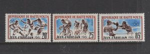 Burkina Faso  #103-05  (1962 Abidjan Games set) VFMNH CV $2.80