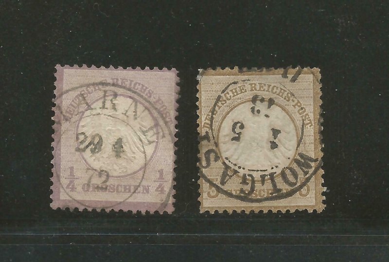 Germany Mi # 1, 6, Used, Fine, sound. CV € 240.00