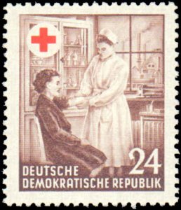 1953 Germany DDR #177, Complete Set, Hinged