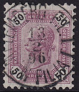 Austria - 1891 - Scott #69 - used - LEMBERG FIL. I pmk Ukraine