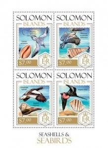 Shells Muscheln Birds Vögel Animals Marine Fauna Solomon Islands MNH stamp set