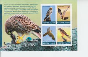 2014 Uganda Falcons MS4 (Scott 2113) MNH