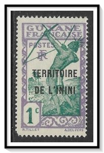 Inini #1 Carib Archer Overprinted MH