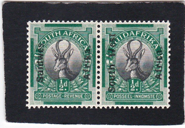 South West Africa,  #  85    unused  pair