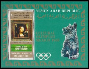 1969 Yemen YAR 1004/B111 1968 Olympic Games in Mexiko 15,00 €