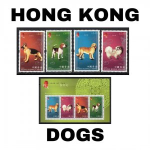 Thematic Stamps - Hong Kong - Dogs - Choose from dropdown menu