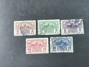 THAILAND # 233-237--USED----COMPLETE SET---1939