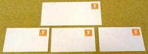 U548A, 1-6/10c U.S. Postage Envelope lot of 4