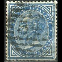 ITALY 1877 - Scott# 28 King 10c Used