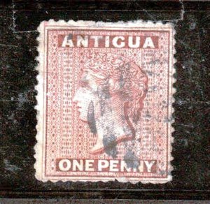 Antigua 2 - Queen Victoria 1 Penny. Used.   #02 ANT2