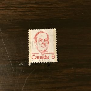 CANADA Scott 591 Used - 6¢ Lester B. Pearson (4) - NHinged, XF