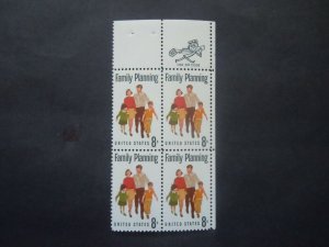 #1455 8c Family Planning Mr. Zip Block MNH OG VF