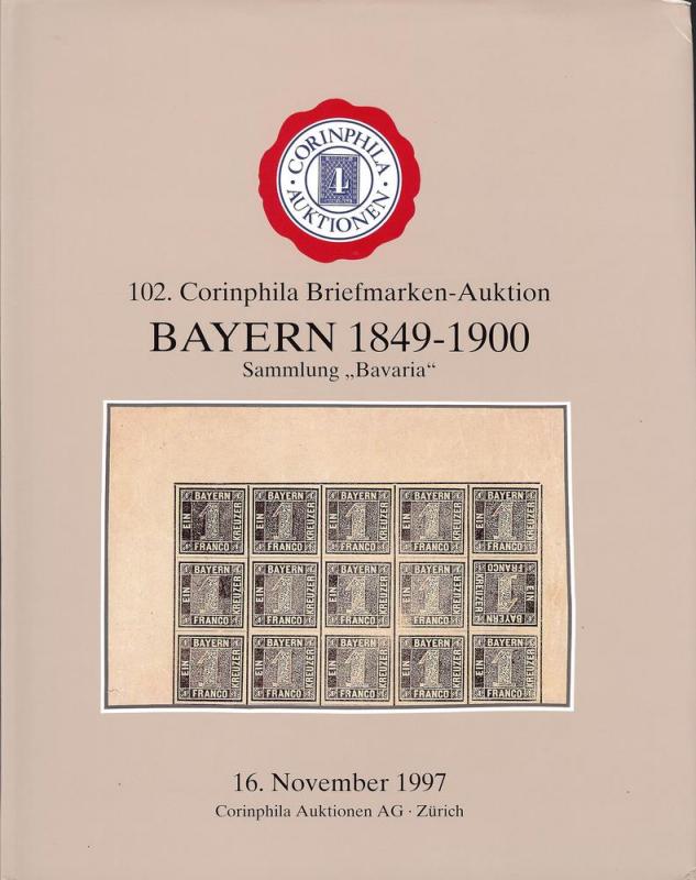 Corinphila: Sale # 102  -  The Bavarian Collection, Cor...