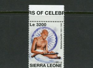 SIERRA LEONE 2019 150 YEARS CELEBRATION  MAHATMA GANDHI  STAMP MINT NEVER HINGED