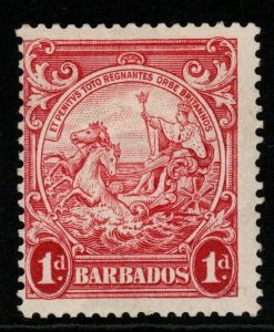 BARBADOS SG249 1939 1d SCARLET p13½x13 MTD MINT