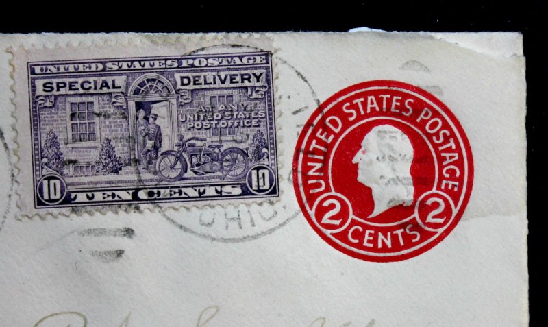 US #U429b,E15 Stamped Envelope Entire Die 3 Special Delivery RPO Cover 1932