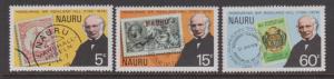 Nauru 1979 Rowland Hill Set Sc#195-197 MNH