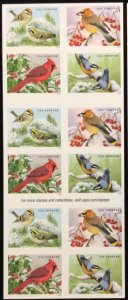 5126-5129    Songbirds in Snow    MNH  Forever pane of 20   FV $13.60   In 2016