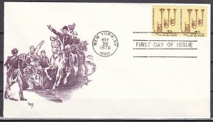 United States, Scott cat. 1614. Saxhorns Coil issue. First day cover. ^