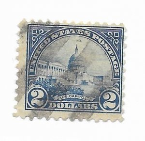 U.S. #572 Used CAT VALUE $9.00