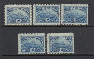 Hawaii #78 Pos L44 R44 R50 R5 R30 All the position Pieces (RARE)