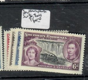 SOUTHERN RHODESIA     KGVI  CORONATION SG36-39      MOG       PP1121H