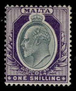 MALTA EDVII SG44, 1s grey & violet, M MINT. Cat £35.