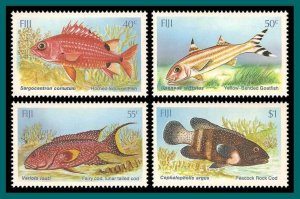 Fiji 1985 Shallow Water Fish, MNH 536-539,SG706-SG709