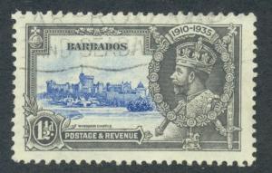 BARBADOS SC# 187 VF U 1935