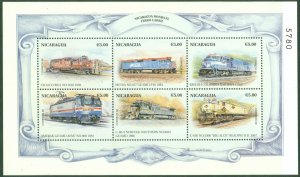 NICARAGUA 2286 MNH S/S CV $10.50 BIN $5.00