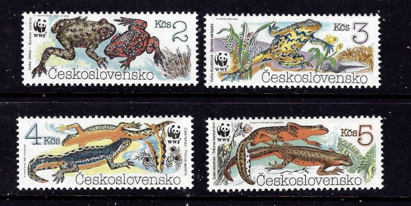 Czechoslovakia 2748-51 MNH 1989 W.W.F. set