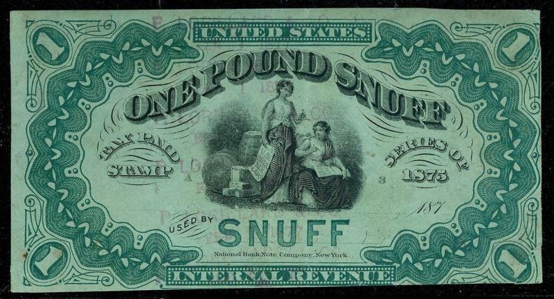 U.S. REV. TAXPAIDS-SNUFF TE56  Used (ID # 72661)