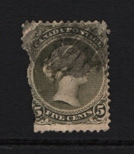 Canada SC# 25, Used, mixed condition - S15296