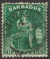 Barbados 13 Used - XF