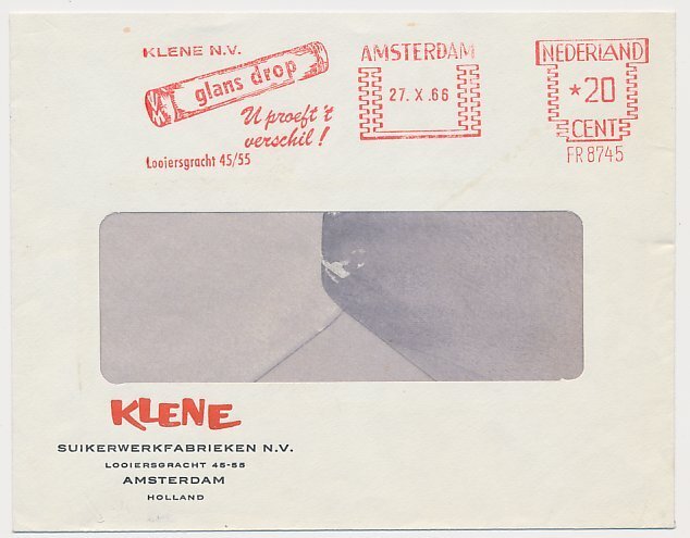 Meter cover Netherlands 1966 Candy - Licorice - Amsterdam