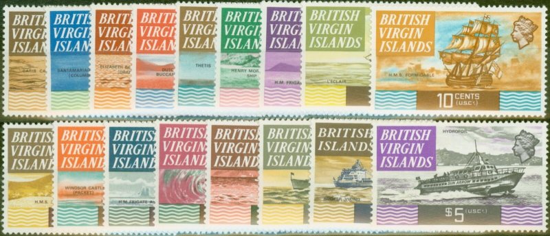 Virgin Islands 1970 set of 17 SG240-256 V.F MNH