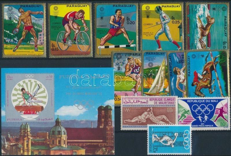 Thematic lot stamp Summer Olympics 1970-1971 5 country 1970 MNH WS184824