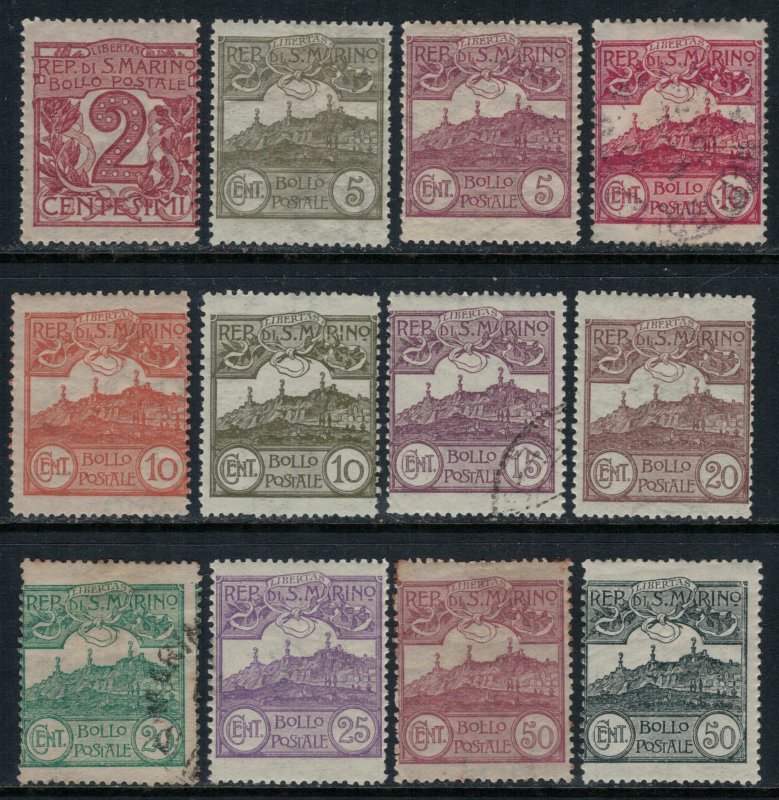 San Marino #41,3-7,9,51-2,5,63-4*/u  CV $20.60