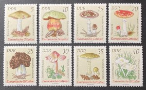 Germany DDR 1974 #1533-40, Mushrooms, MNH.