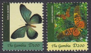 Gambia Sc #2929A-2929B MNH Butterflies