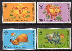 Hong Kong 780-783 Year of the Ox MNH VF